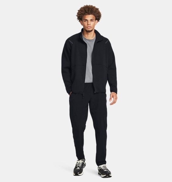 Siyah Erkek UA Unstoppable Fleece Triko Ceket