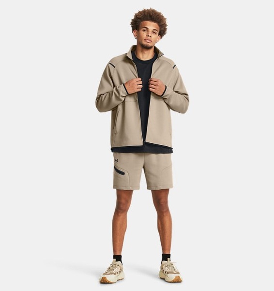 Kahverengi Erkek UA Unstoppable Fleece Triko Ceket