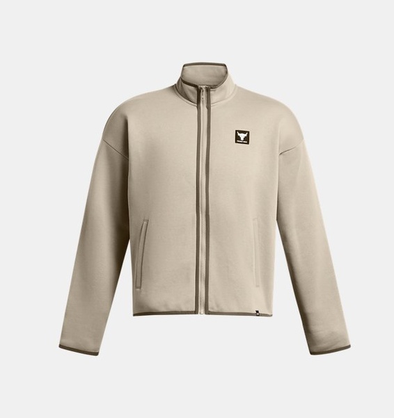 Kahverengi Erkek Project Rock Icon Fleece Full Zip Ceket