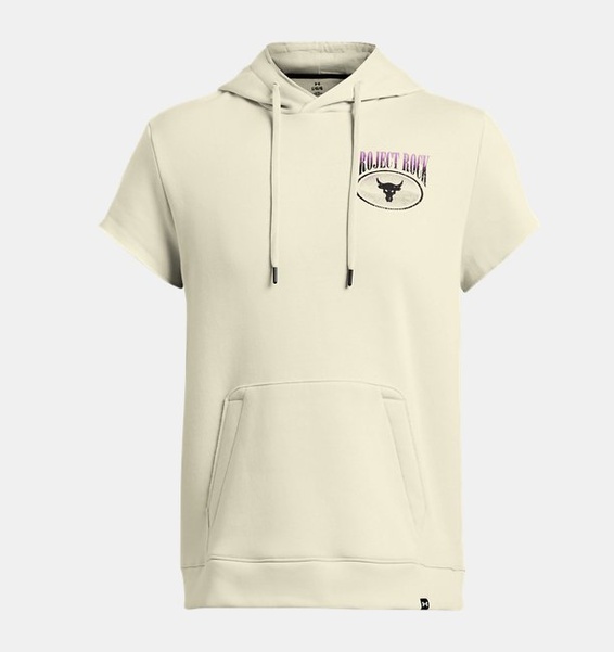 Bej Erkek Project Rock Q1 SS Icon Fleece Kapüşonlu Sweatshirt