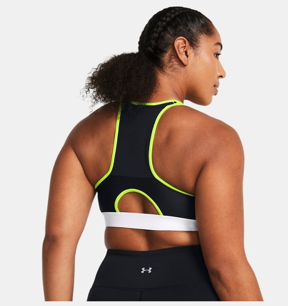 Siyah Kadın UA HeatGear® Armour High Pocket Spor Sütyeni