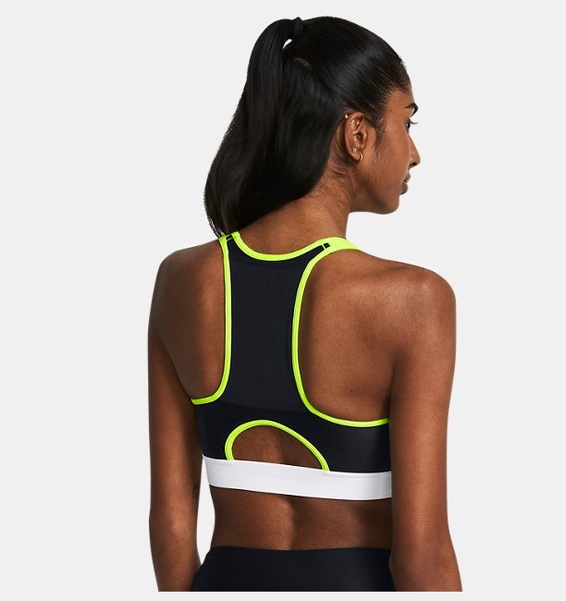 Siyah Kadın UA HeatGear® Armour High Pocket Spor Sütyeni