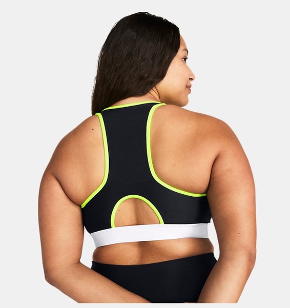 Siyah Kadın UA HeatGear® Armour High Pocket Spor Sütyeni