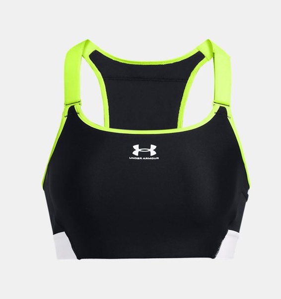 Siyah Kadın UA HeatGear® Armour High Pocket Spor Sütyeni