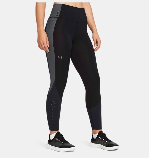 Siyah Kadın UA Vanish Elite Bilekte Tayt