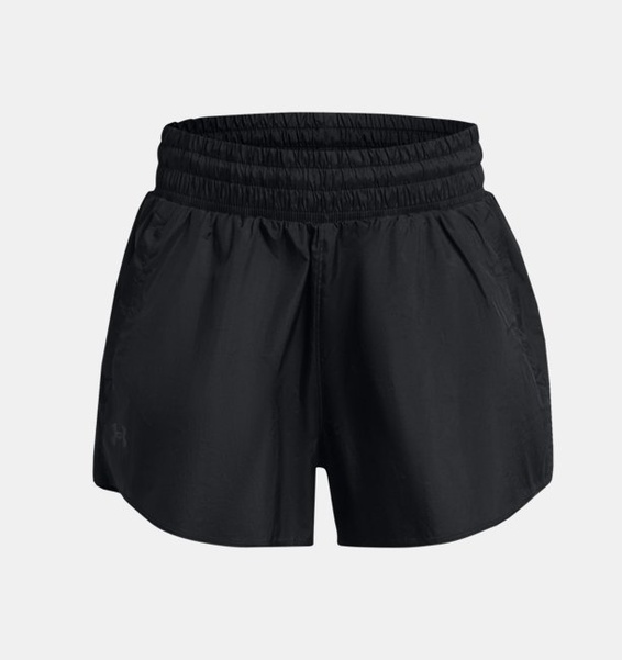Siyah Kadın UA Dokuma 3" Crinkle Şort