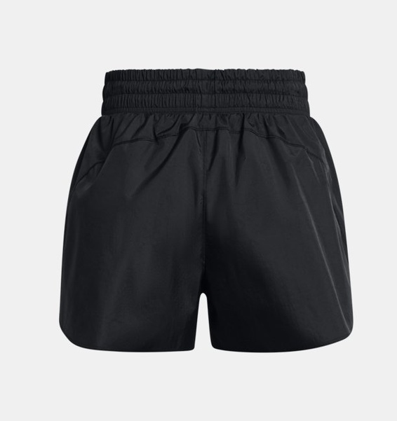 Siyah Kadın UA Dokuma 3" Crinkle Şort