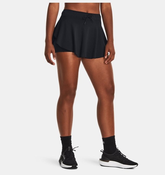 Siyah Kadın UA Motion Split Şort Etek