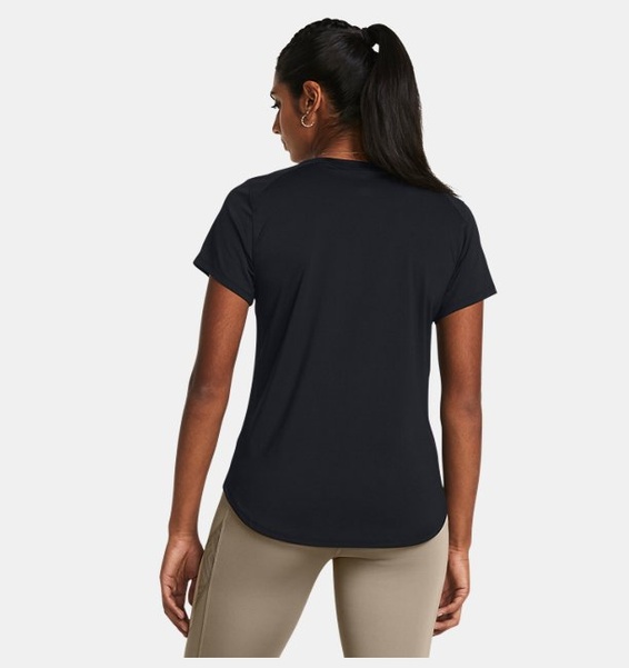 Siyah Kadın UA Vanish Elite Vent Kısa Kollu T-shirt