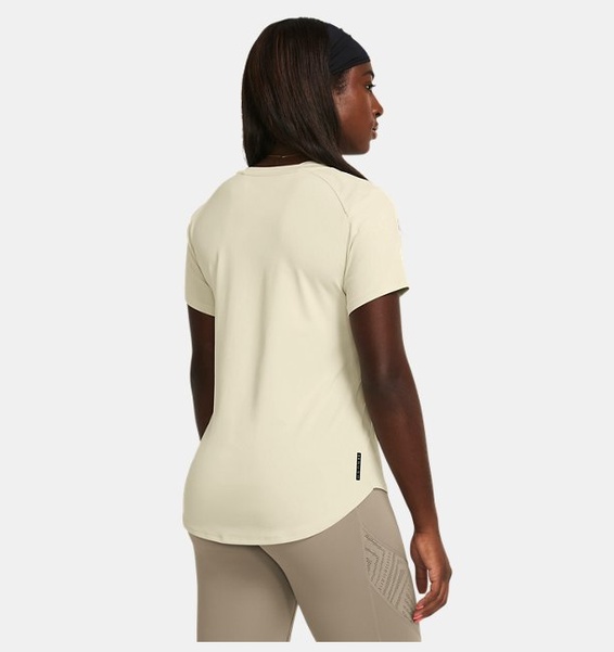 Bej Kadın UA Vanish Elite Vent Kısa Kollu T-shirt