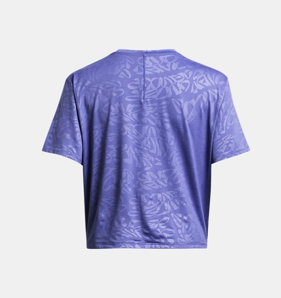 Mor Kadın UA Vanish Energy EmbOversizeds Crop Kısa Kollu T-shirt