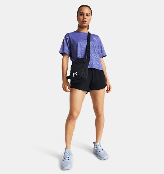 Mor Kadın UA Vanish Energy EmbOversizeds Crop Kısa Kollu T-shirt