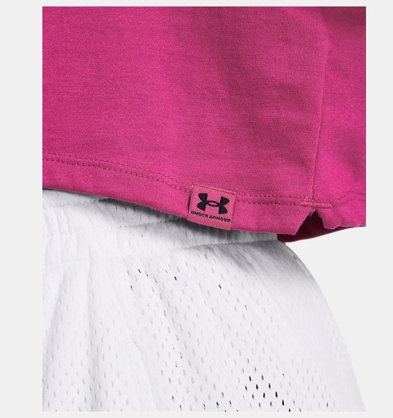 Pembe Kadın Campus Boxy Crop Kısa Kollu T-shirt