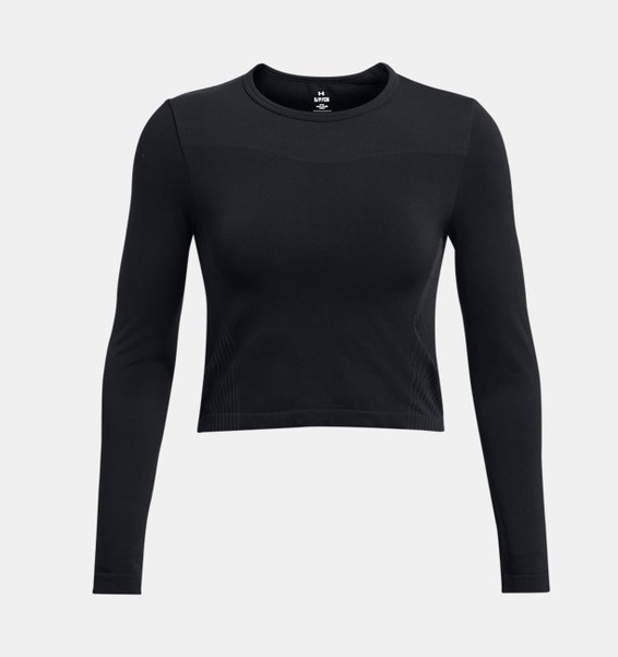 Siyah Kadın UA Vanish Elite Dikişsiz Uzun Kollu T-shirt