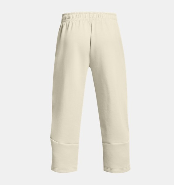 Bej Erkek UA Unstoppable Fleece Baggy Crop Eşofman Altı