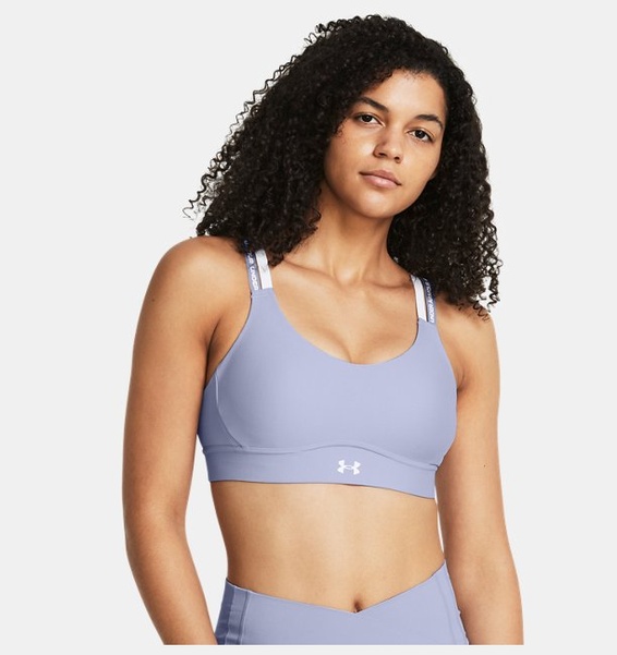 Lila Kadın UA Infinity 2.0 Mid Rib Spor Sütyeni