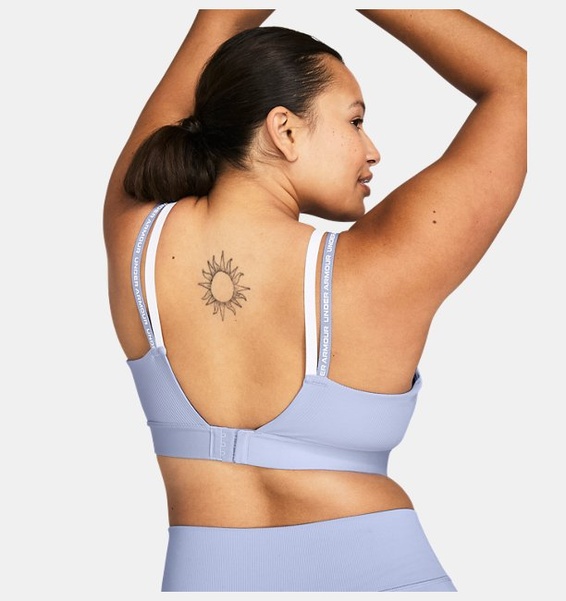 Lila Kadın UA Infinity 2.0 Mid Rib Spor Sütyeni