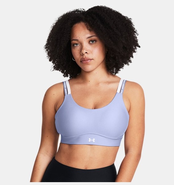 Lila Kadın UA Infinity 2.0 Mid Rib Spor Sütyeni