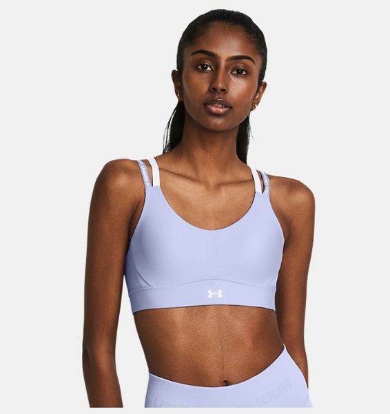 Lila Kadın UA Infinity 2.0 Mid Rib Spor Sütyeni