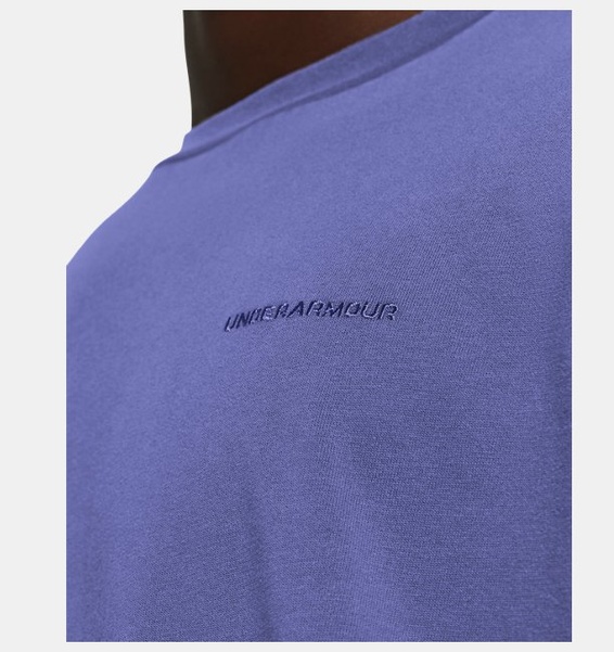 Mor Erkek UA Heavyweight Oversized Kısa Kollu T-shirt