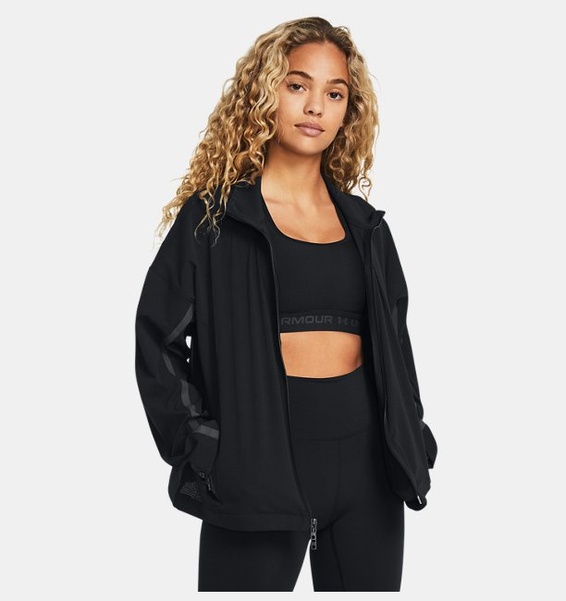 Siyah Kadın UA Unstoppable Vented Ceket