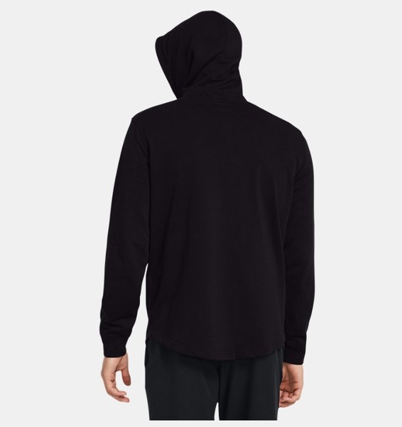 Siyah Erkek UA Rival Terry Graphic Kapüşonlu Üst