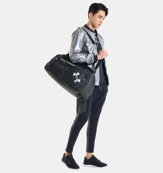 Siyah Unisex UA Contain Duo Small Silindir Çanta