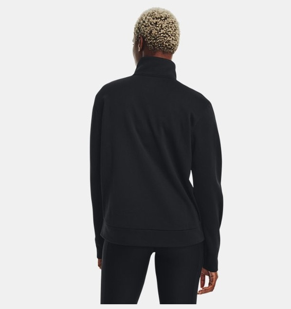Siyah Kadın Armour Fleece® ¼ Fermuarlı Sweatshirt