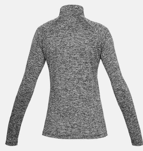 Siyah Kadın UA Tech™ Twist ½ Boy Fermuarlı Sweatshirt