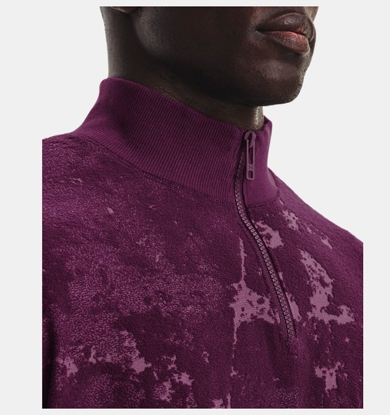 Mor Erkek UA Journey Terry ¼ Fermuarlı Sweatshirt
