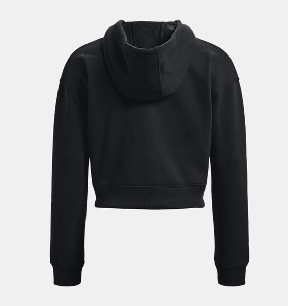 Siyah Kadın Project Rock Heavyweight Terry Tam Boy Fermuarlı Sweatshirt