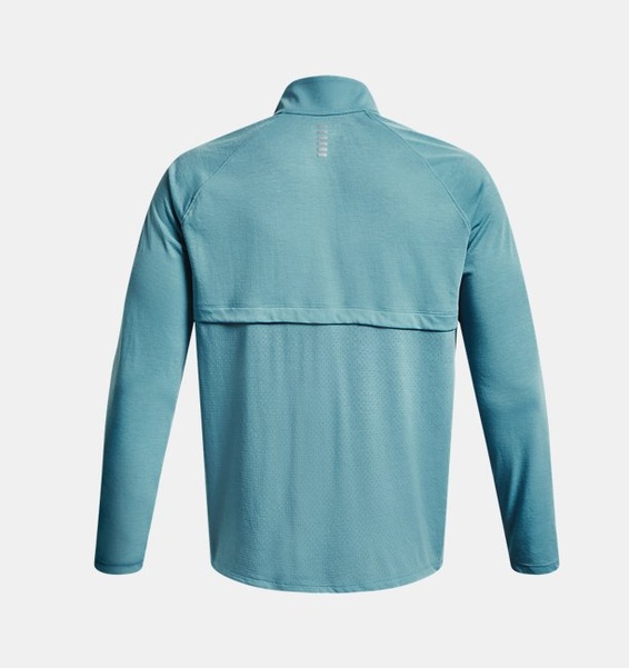 Mavi ErkekUA Streaker Koşu ½ Fermuarlı Sweatshirt