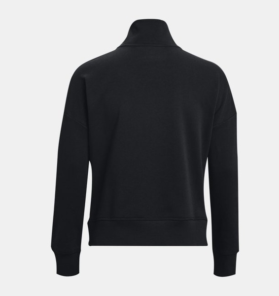 Siyah Kadın UA Rival Fleece ½ Fermuarlı Sweatshirt