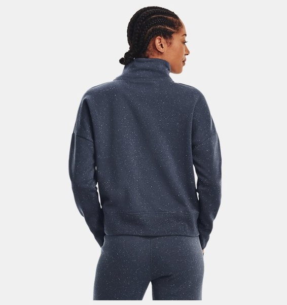 Gri Kadın UA Rival Fleece ½ Fermuarlı Sweatshirt