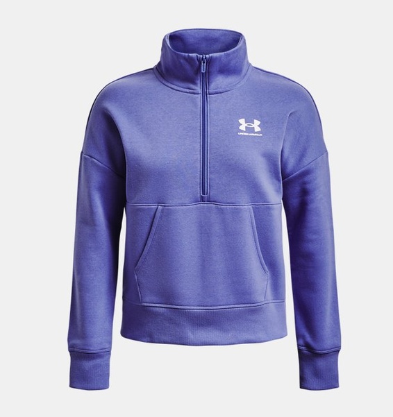 Mavi Kadın UA Rival Fleece ½ Fermuarlı Sweatshirt