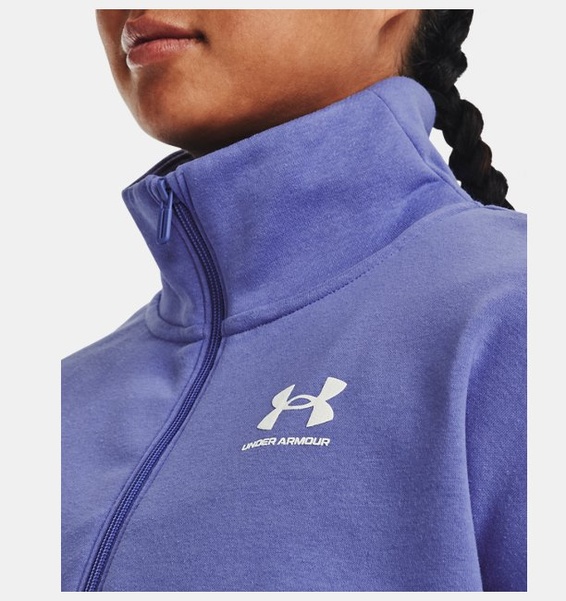 Mavi Kadın UA Rival Fleece ½ Fermuarlı Sweatshirt