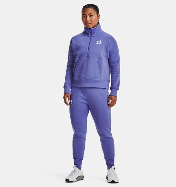 Mavi Kadın UA Rival Fleece ½ Fermuarlı Sweatshirt