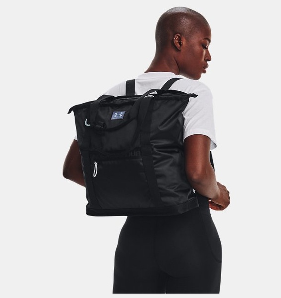 Siyah Kadın UA Essentials Tote Sırt Çantası