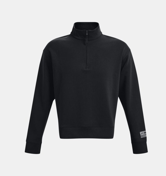 Siyah Unisex UA Summit Örgü ½ Fermuarlı Sweatshirt