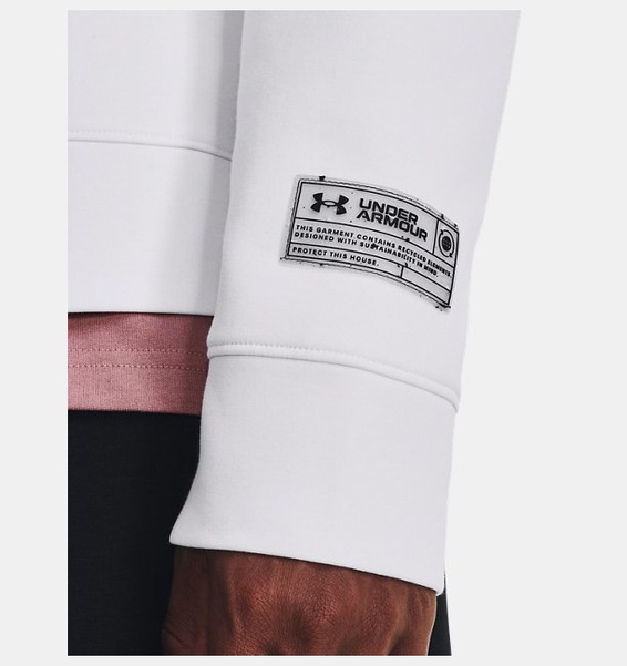 Beyaz Unisex UA Summit Örgü ½ Fermuarlı Sweatshirt