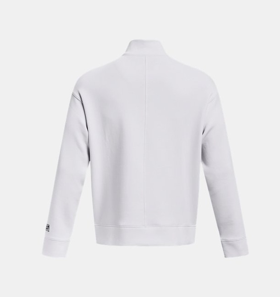 Beyaz Unisex UA Summit Örgü ½ Fermuarlı Sweatshirt