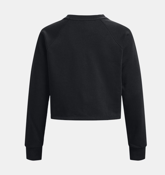Siyah Kadın UA Terry Crop Uzun Kollu T-shirt