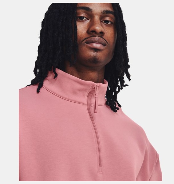 Pembe Unisex UA Summit Örgü ½ Fermuarlı Sweatshirt