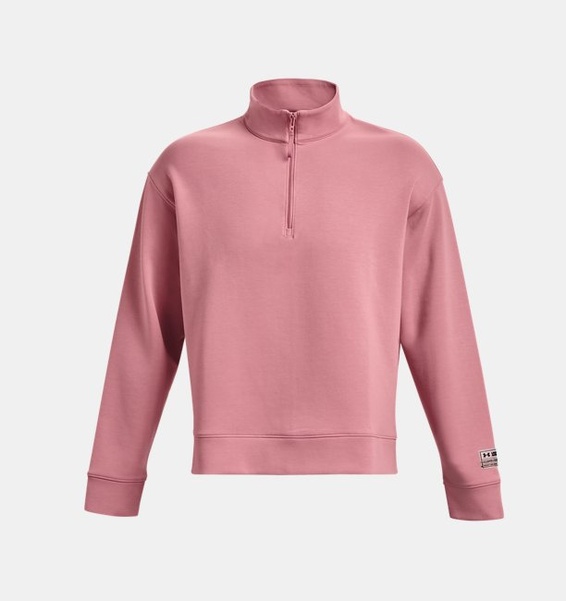 Pembe Unisex UA Summit Örgü ½ Fermuarlı Sweatshirt
