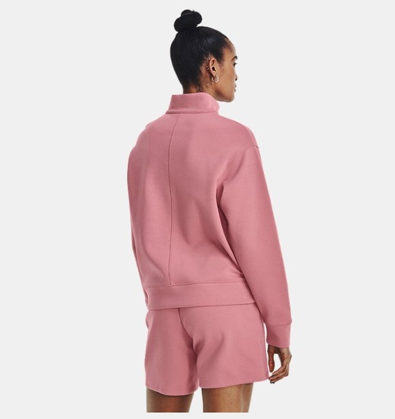 Pembe Unisex UA Summit Örgü ½ Fermuarlı Sweatshirt
