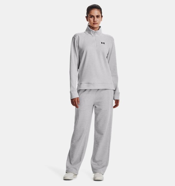 Gri Kadın Armour Fleece® ¼ Fermuarlı Sweatshirt