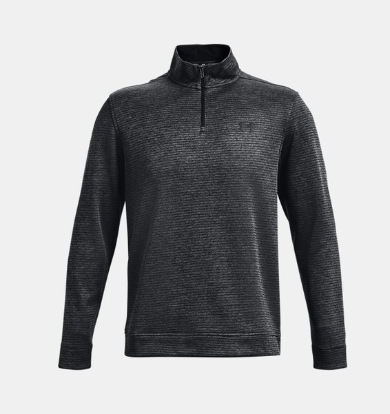 Siyah Erkek UA Storm SweaterFleece ¼ Fermuarlı Sweatshirt