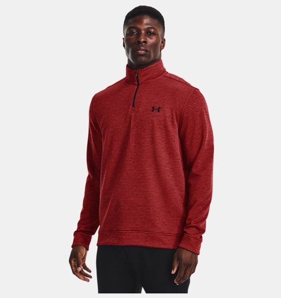 Kırmızı Erkek UA Storm SweaterFleece ¼ Fermuarlı Sweatshirt
