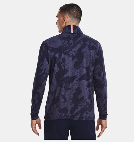 Lacivert Erkek UA Playoff Jacquard ¼ Fermuarlı Sweatshirt