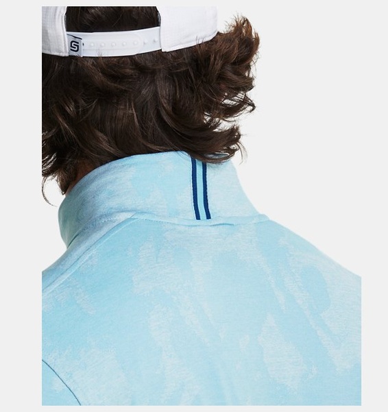 Mavi Erkek UA Playoff Jacquard ¼ Fermuarlı Sweatshirt